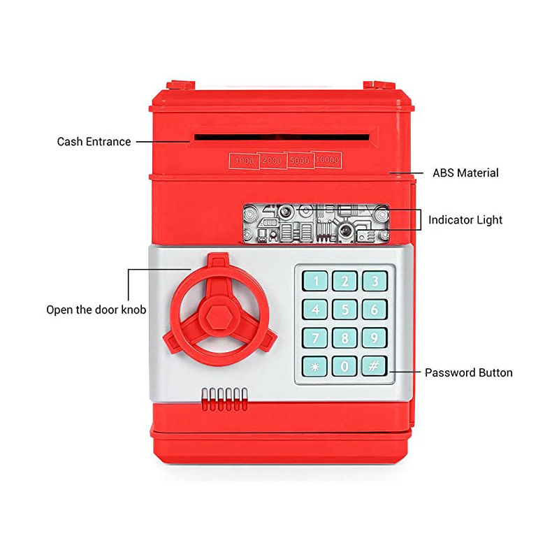 Money Banks Password Code Saving Safety Box Toys