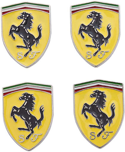 Ferrari Car Sticker, Yellow