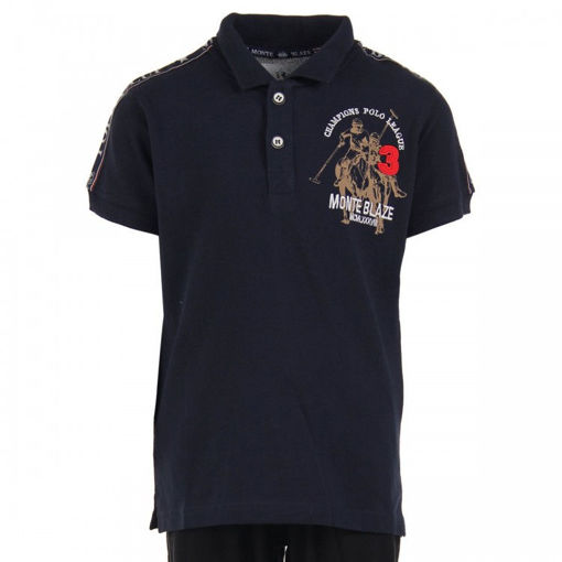 Monte Blaze Boy's Polo Shirt with Chest Embroidery