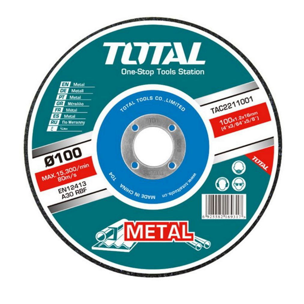 Total Abrasive Metal Cutting Disc 23x0.3x2.22cm