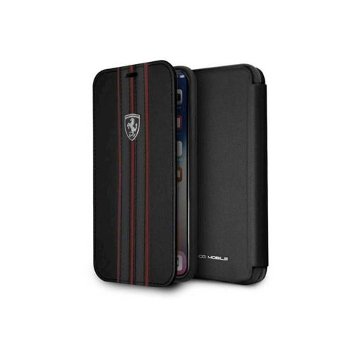 Urban Off Track Leather Book Type Case For Iphone X Black