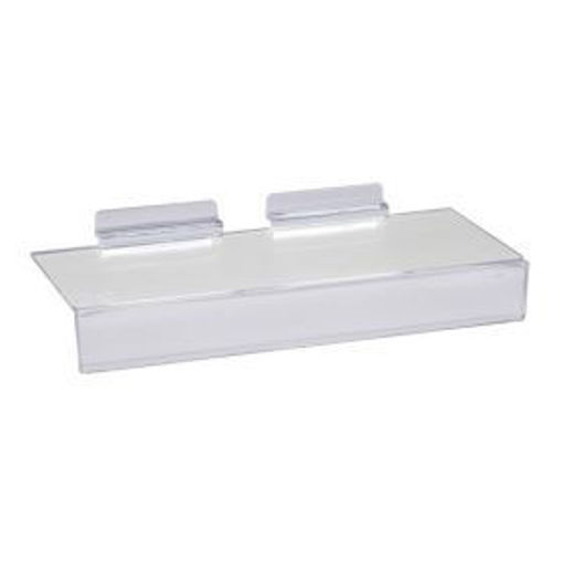 Takako Clear Slat Wall Plastic Shelves, Set Of 10