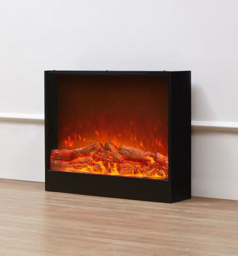 Built In Electric Fireplace With Remote Control Black Am60