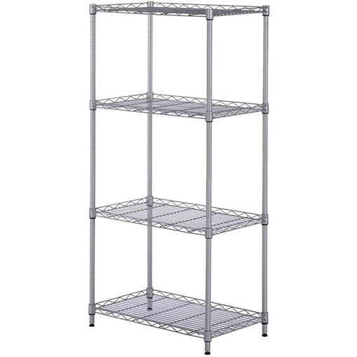 Pop Souq 4 Tier Adjustable Chrome Wire 