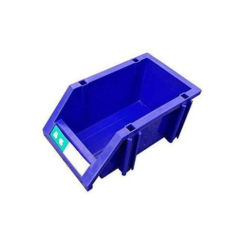 HQ Polypropylene Plastic Bolts & Nuts Storage Container, Blue 31 x 19
