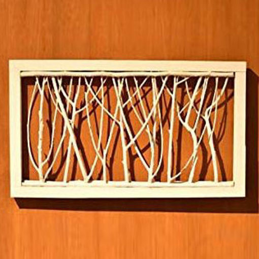 Beautiful Wooden Frame Wall Art Design, White