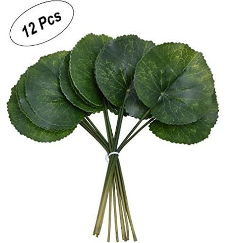 Real Touch Artificial Plants Leaves Tropical Plant, 12Pcs