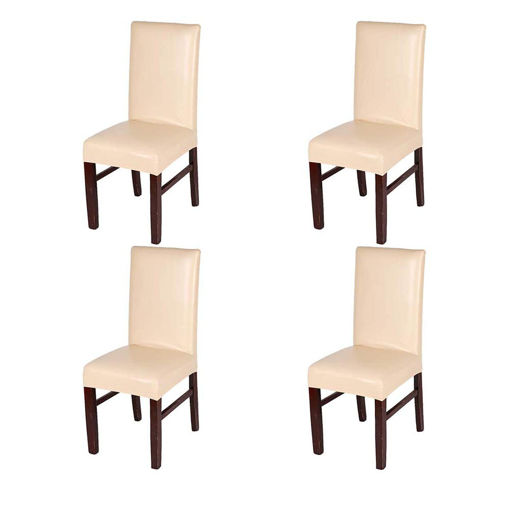 My Decor Dining Chair Covers Beige Pack Of 4